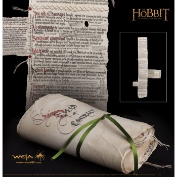 THE HOBBIT AN UNEXPECTED JOURNEY THE CONTRACT OF BILBO BAGGINS PROP REPLICA